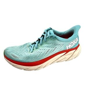 Hoka One One Clifton 8 Womens Running Shoe 8.5 Greenish Blue Activewear Athletic